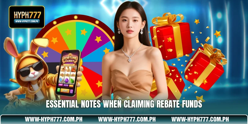 Essential Notes When Claiming Rebate Funds