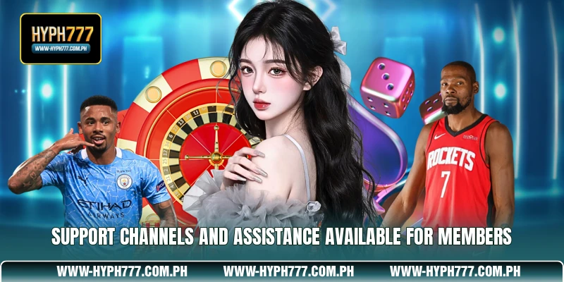Support channels and assistance available for members